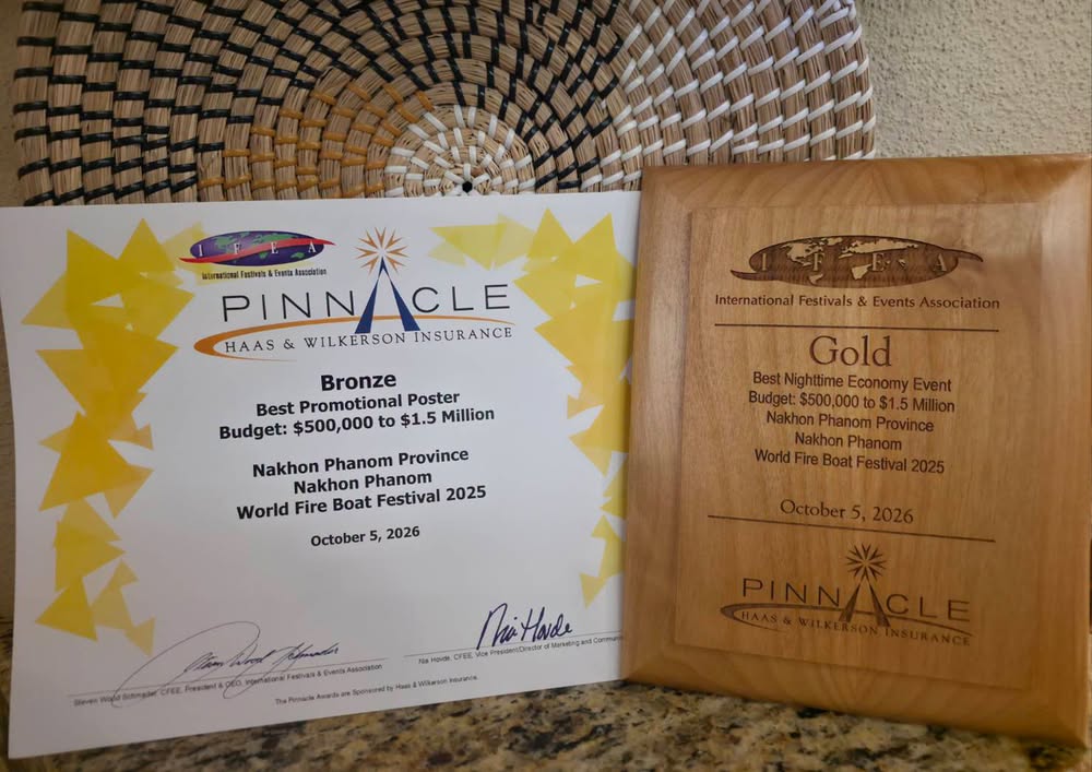 NPU Drives Nakhon Phanom Illuminated Boat Festival to Win 2 Global IFEA Pinnacle Awards